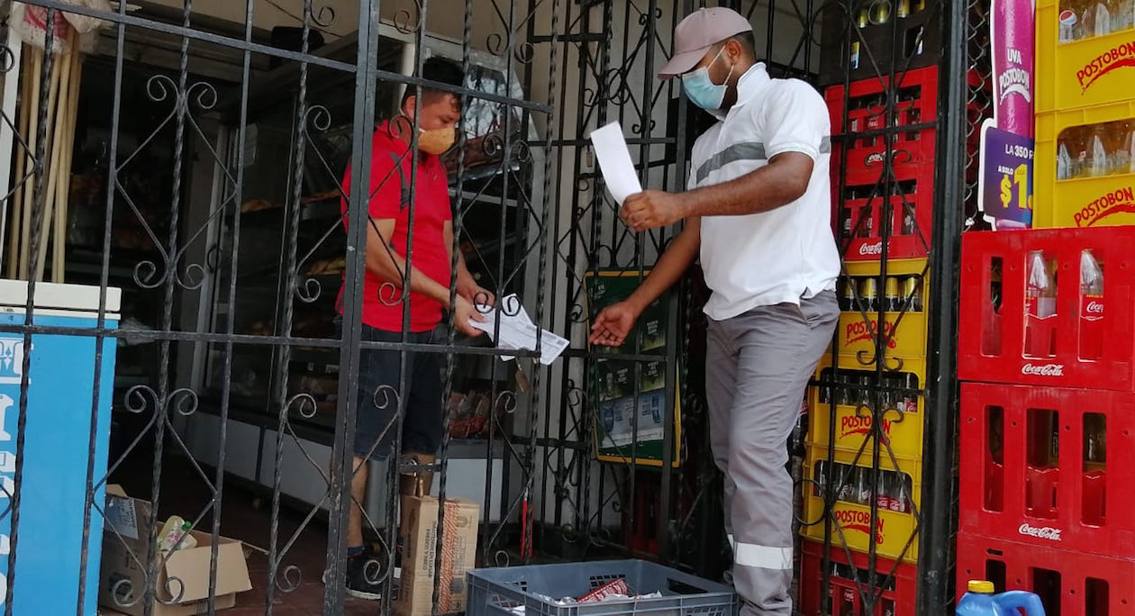La cadena de abastecimiento en plena labor.