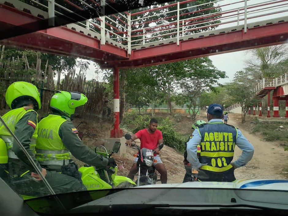 Operativos de la Policía Nacional y del Tránsito del Atlántico.