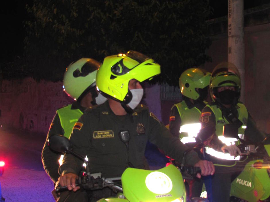 Operativos de la Policía del Atlántico.