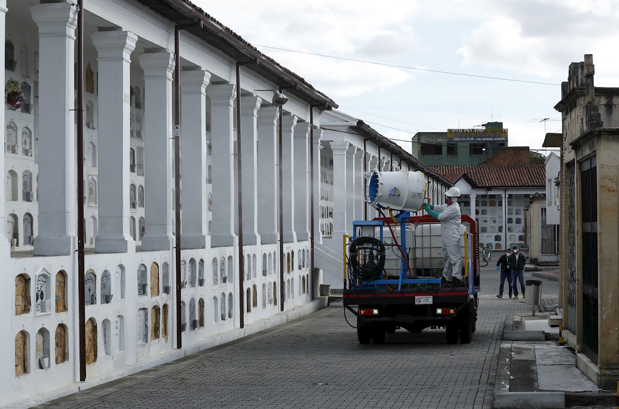 Cementerio central de Bogotá.