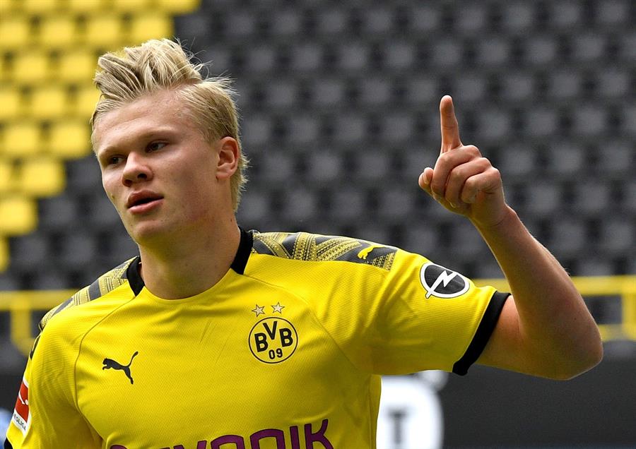 Celebración de un gol del Borussia.