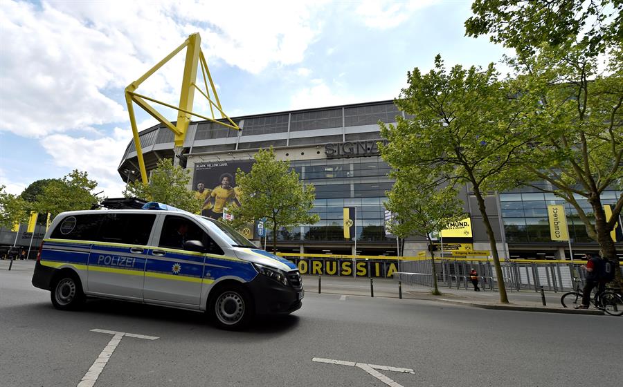 Estadio del juego Borussia-Ruhr.