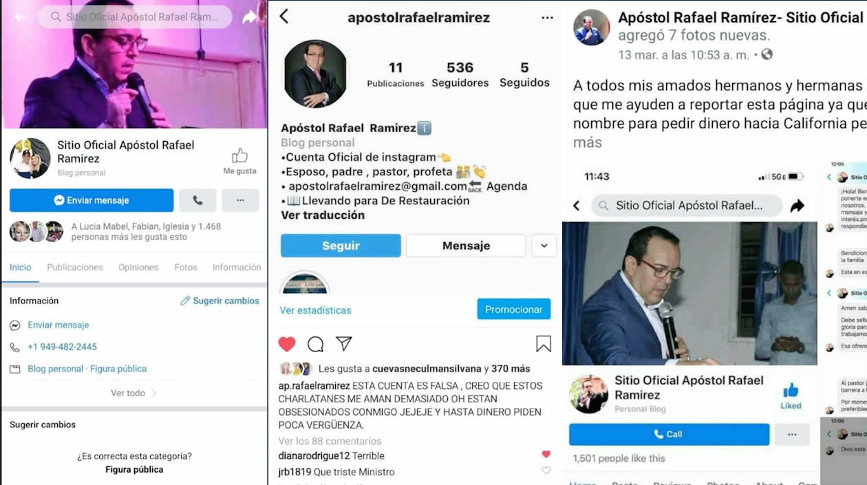 Cuentas denunciadas.