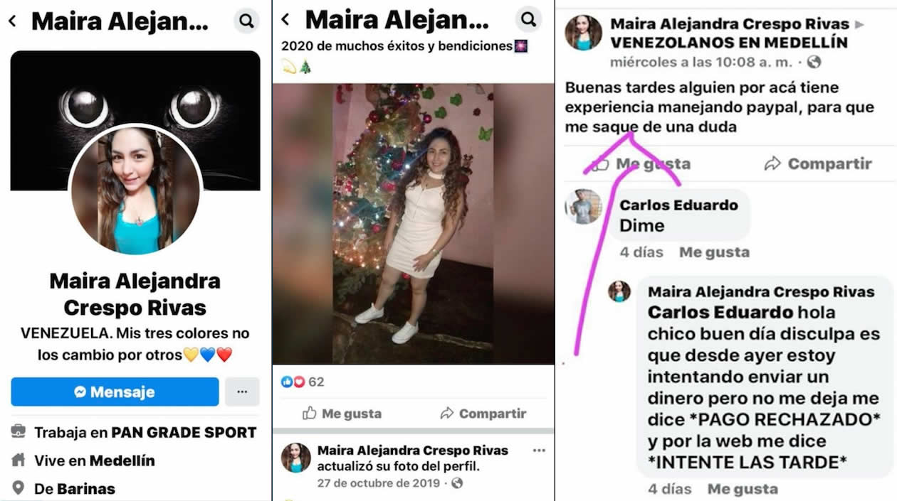 Cuentas denunciadas.