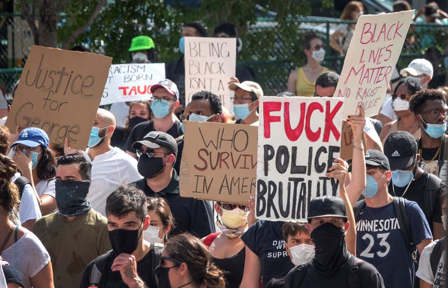 Protestas en las calle de Miami por la muerte de George Floyd