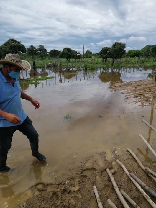 Uno de los sectores afectados por las inundaciones.