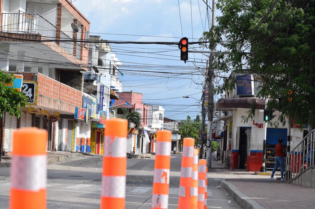 Calles céntricas en el municipio de Baranoa.