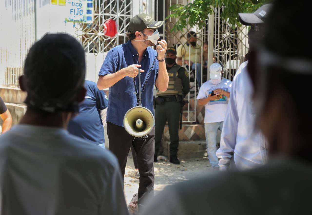 El Alcalde de Barranquilla, Jaime Pumarejo.