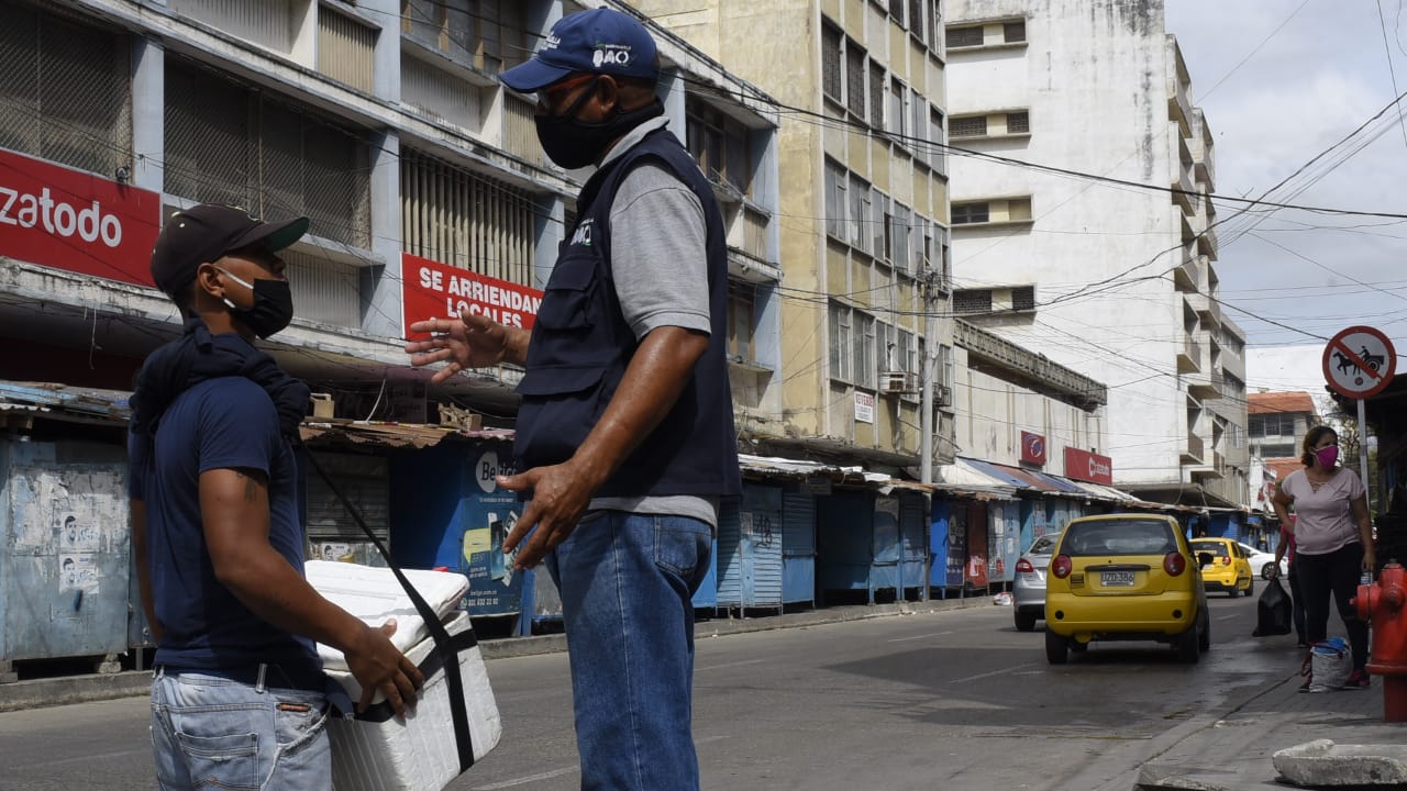 Funcionarios de la Alcaldía de Barranquilla empezaron su labor.