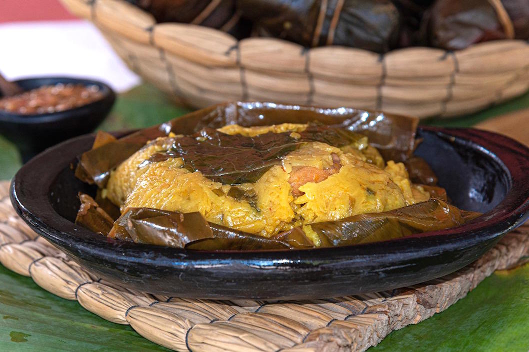 Un delicioso pastel de Pital de Megua.