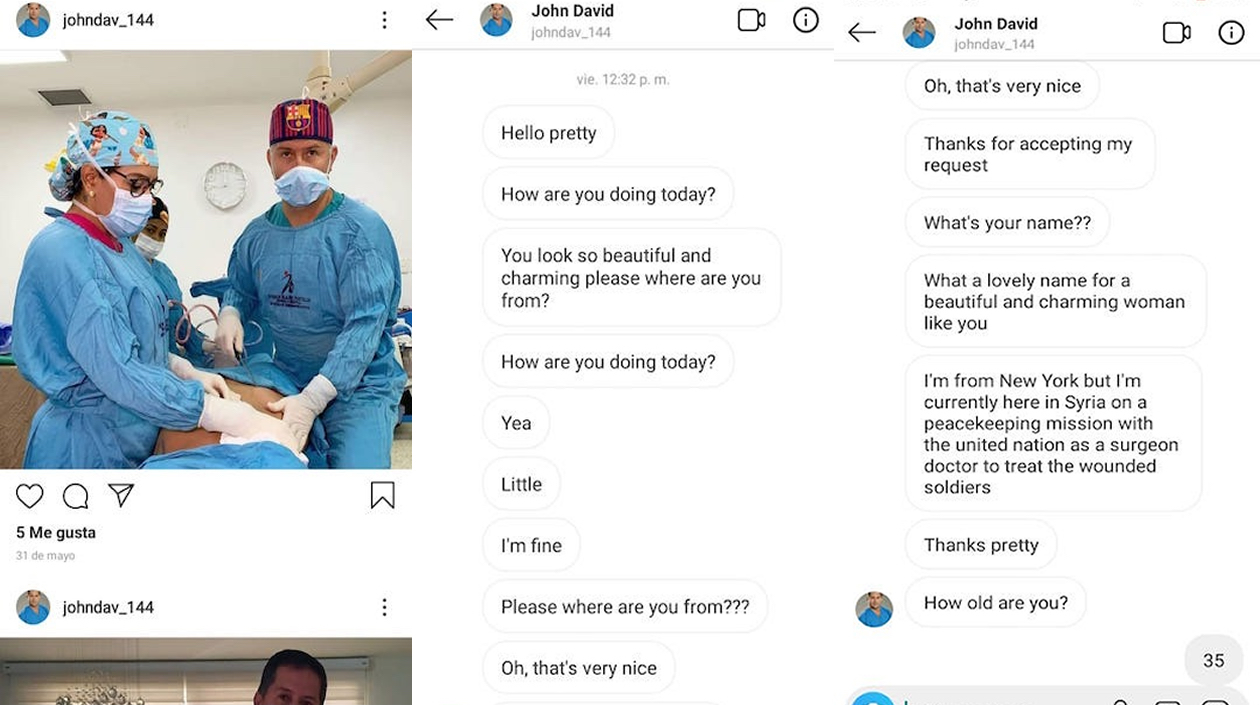 Cuenta abierta para hacerse pasar misionero de la ONU y pedir dinero.