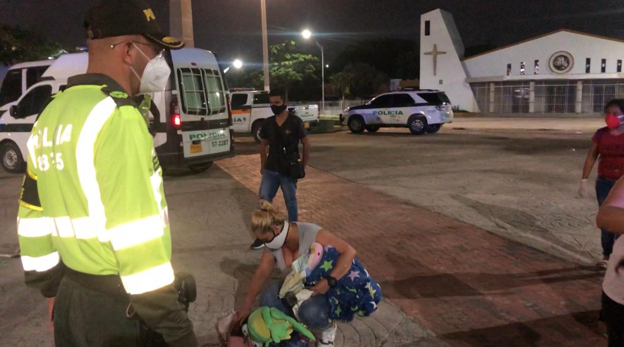 Los venezolanos en el camión.