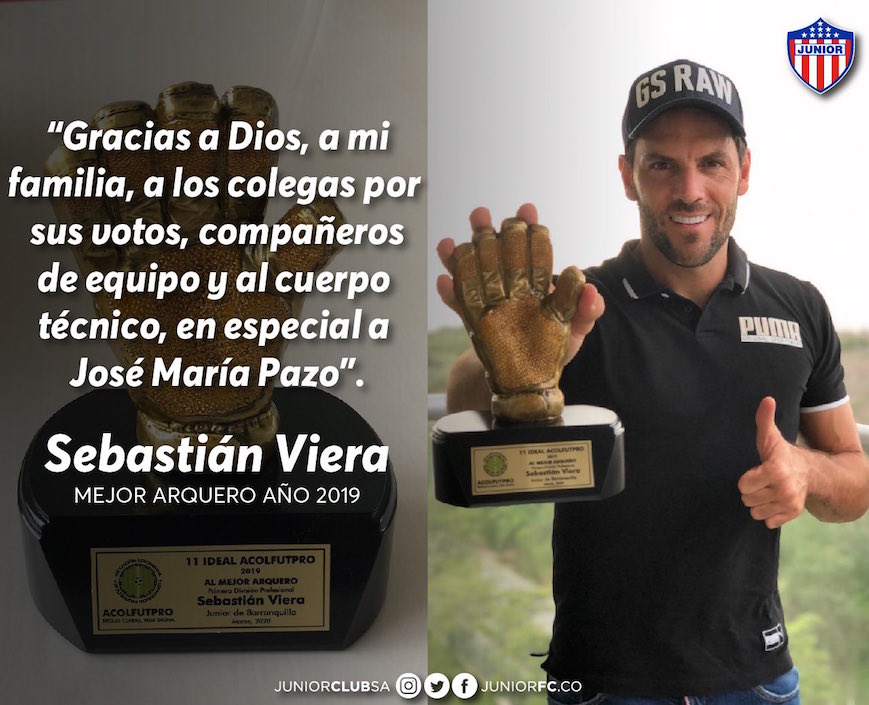 Agradecimiento de Sebastián Viera.