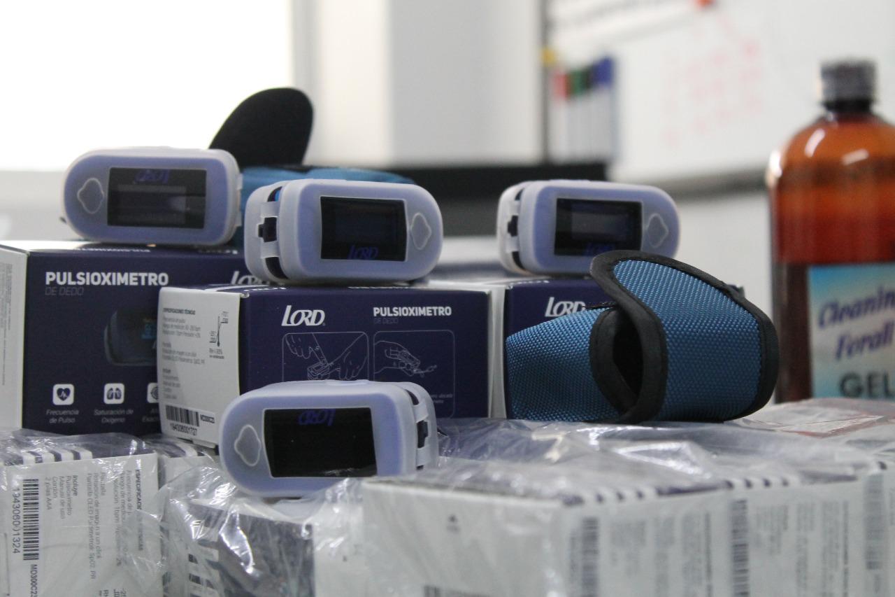 Gobernación Los oxímetros que está entregando la Gobernación del Atlántico.
