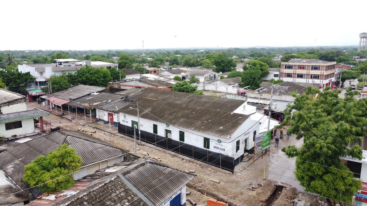 Panorámica del actual mercado público de Baranoa.