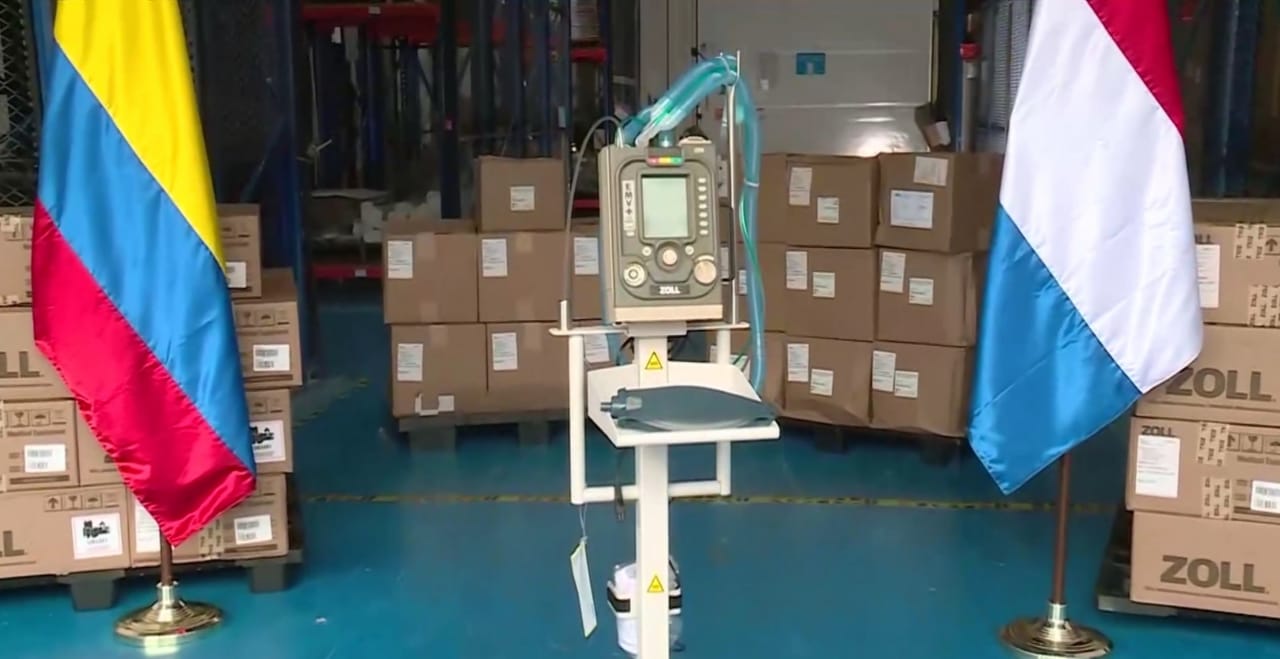 Presidencia.gov 30 ventiladores donados a Colombia por Países bajos