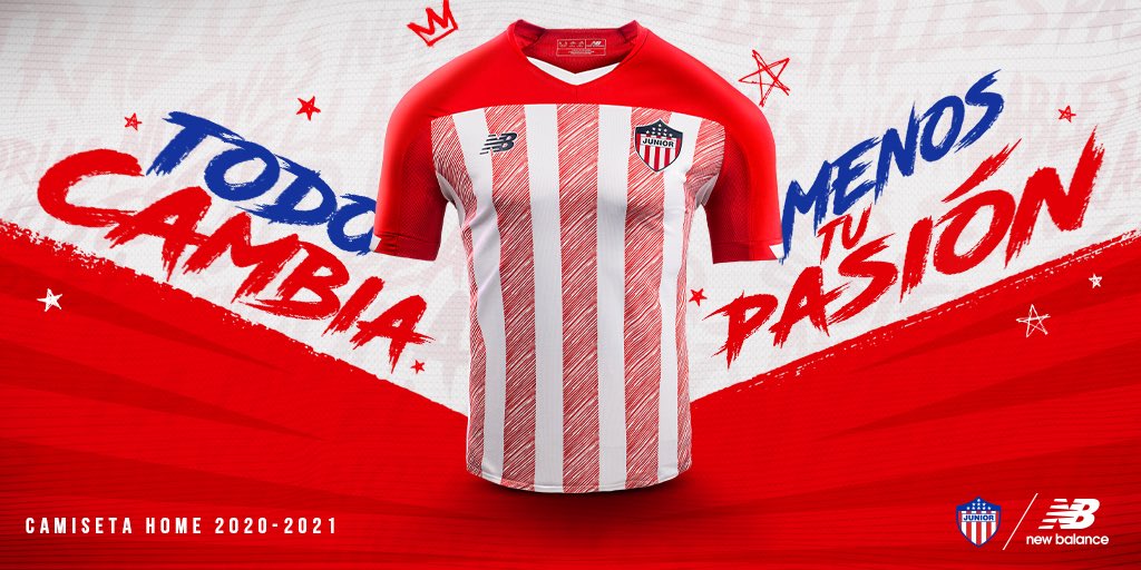 @NewBalanceCO La nueva camiseta de Junior, sin patrocinadores.