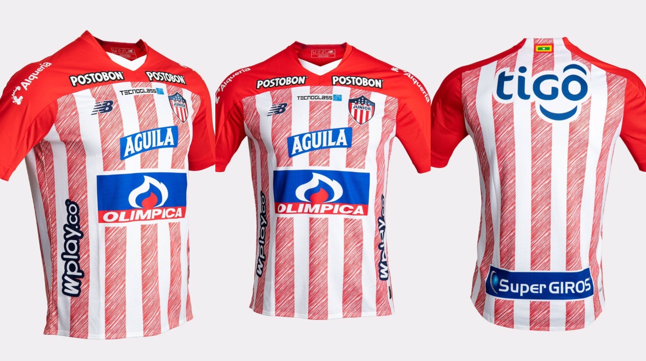 @JuniorClubSA Así se ve la nueva camiseta de Junior.