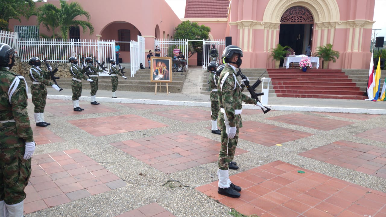 Homenaje en el municipio de Puerto Colombia.