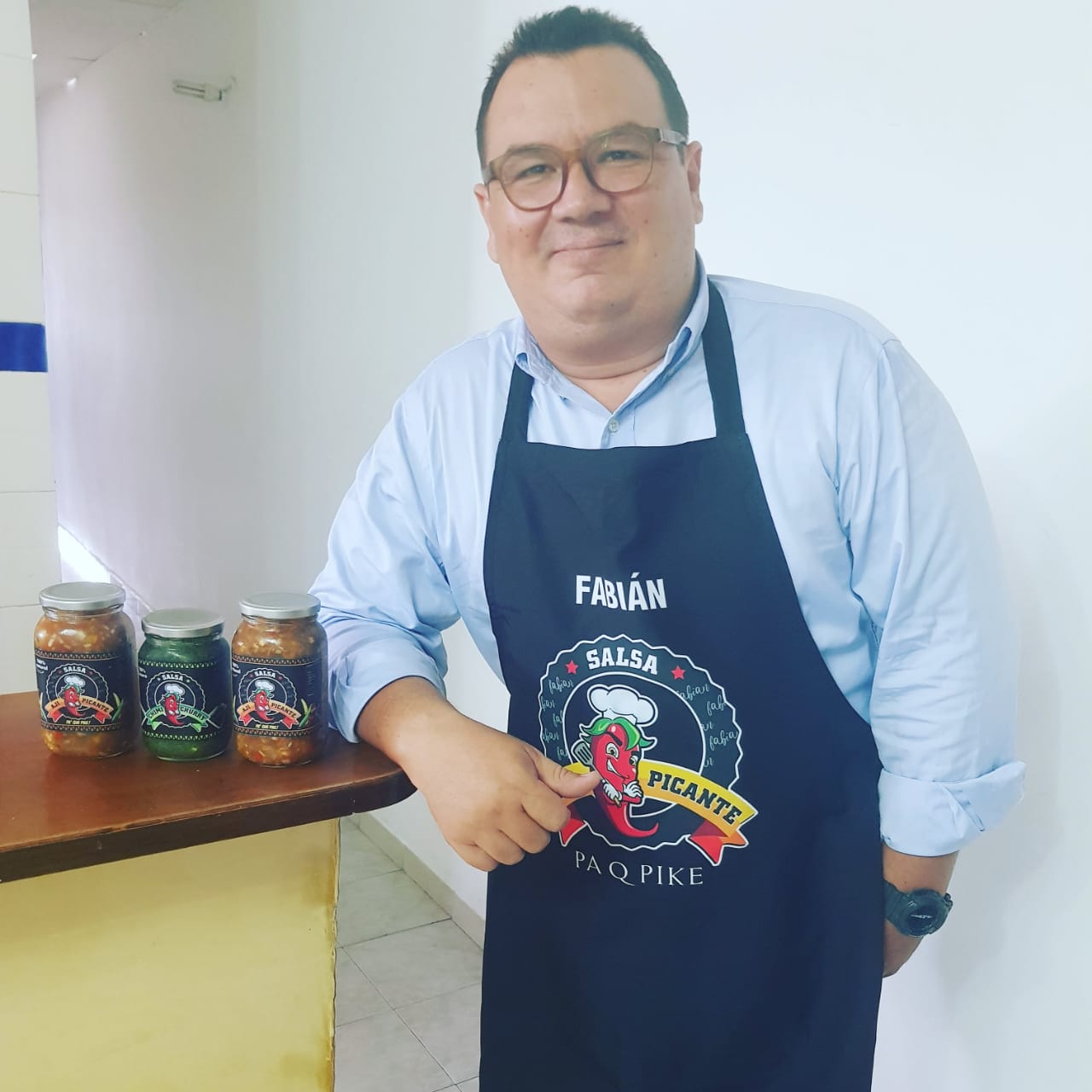 Fabiá Ahumada emprendió con las salsas picante y chimichurri.