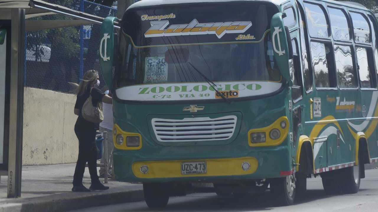 Operación del 100 por ciento del transporte público en Barranquilla.