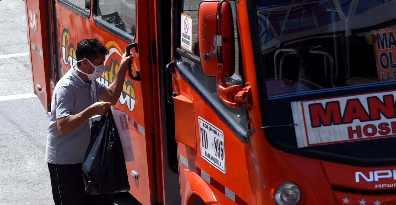 Operación del 100 por ciento del transporte público en Barranquilla.