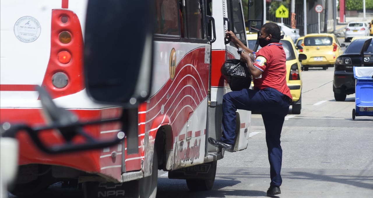 Operación del 100 por ciento del transporte público en Barranquilla.