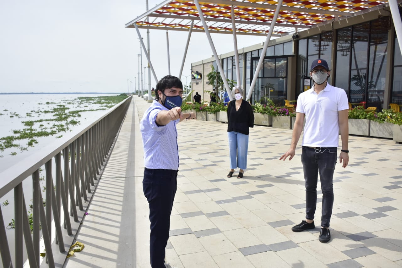 El Alcalde de Barranquilla, Jaime Pumarejo, en Caimán del Río.
