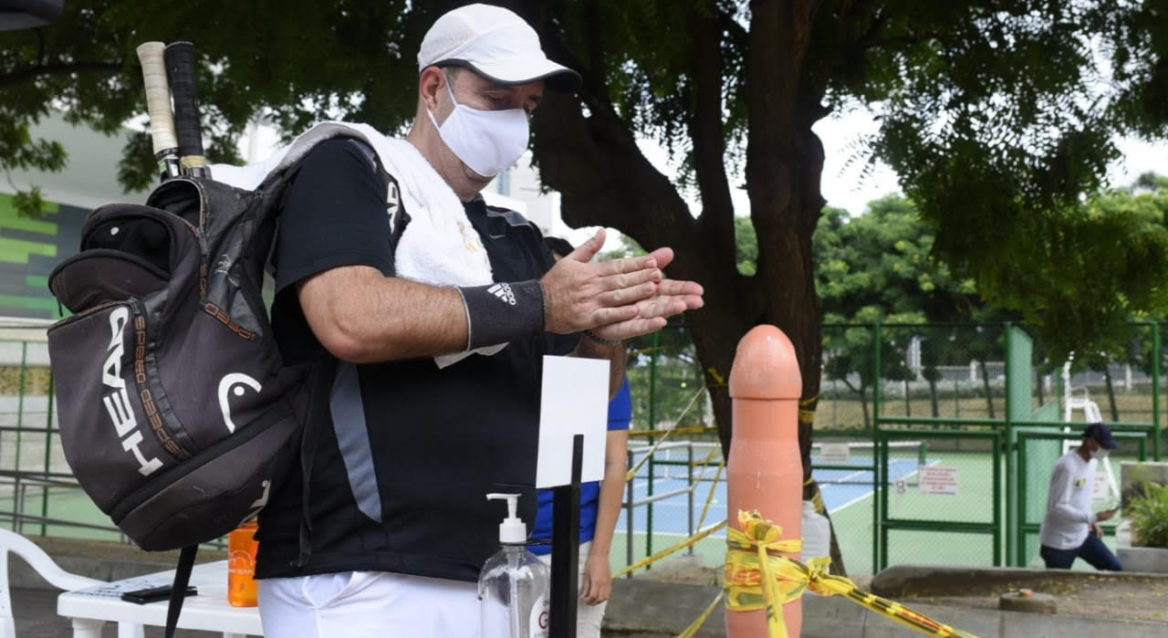 Jorge Peña en el Parque de Raquetas