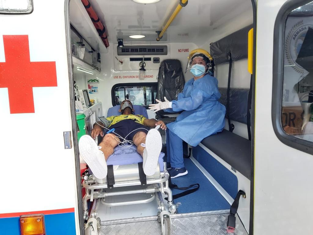 Armada Nacional Oswaldo Abello recibió atención médica en Sanidad de la Escuela de Suboficiales.