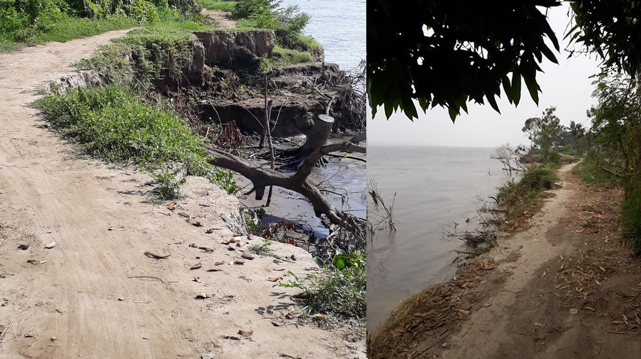 La amenaza del río en Caimital.