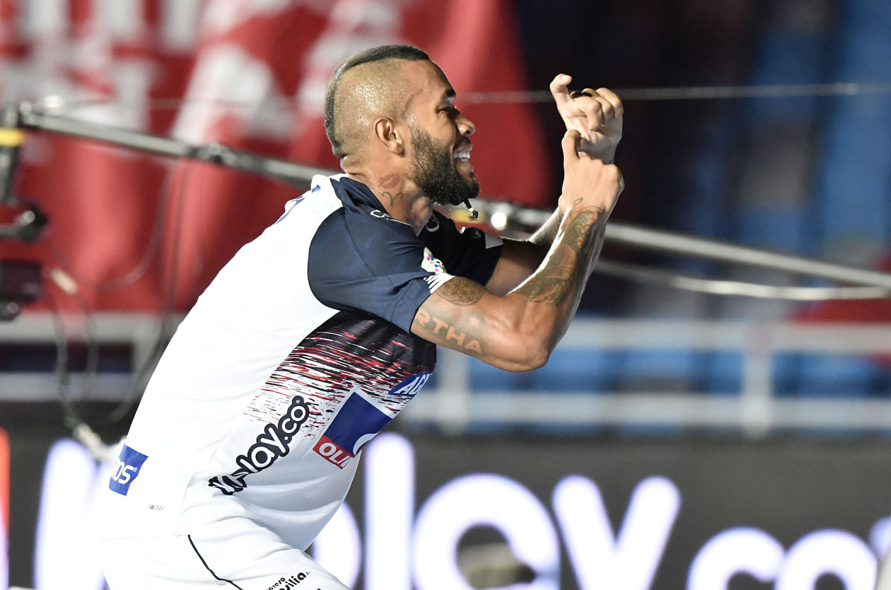 La celebración de Freddy Hinestroza.