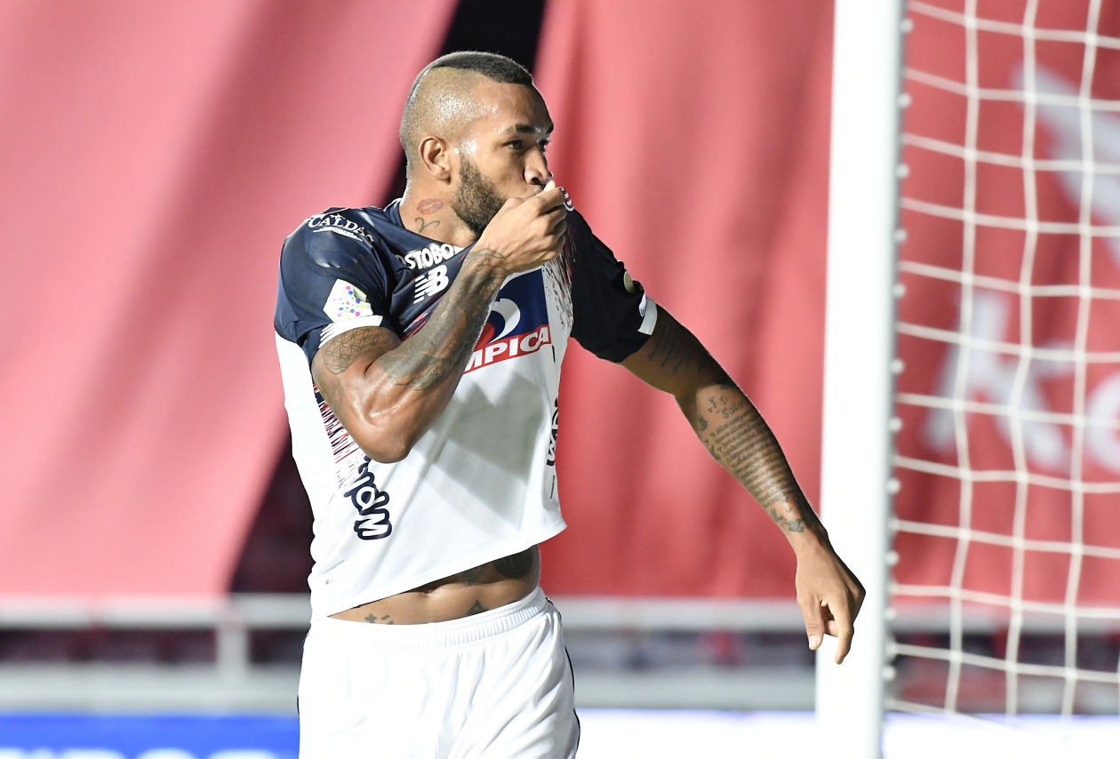La celebración de Freddy Hinestroza.