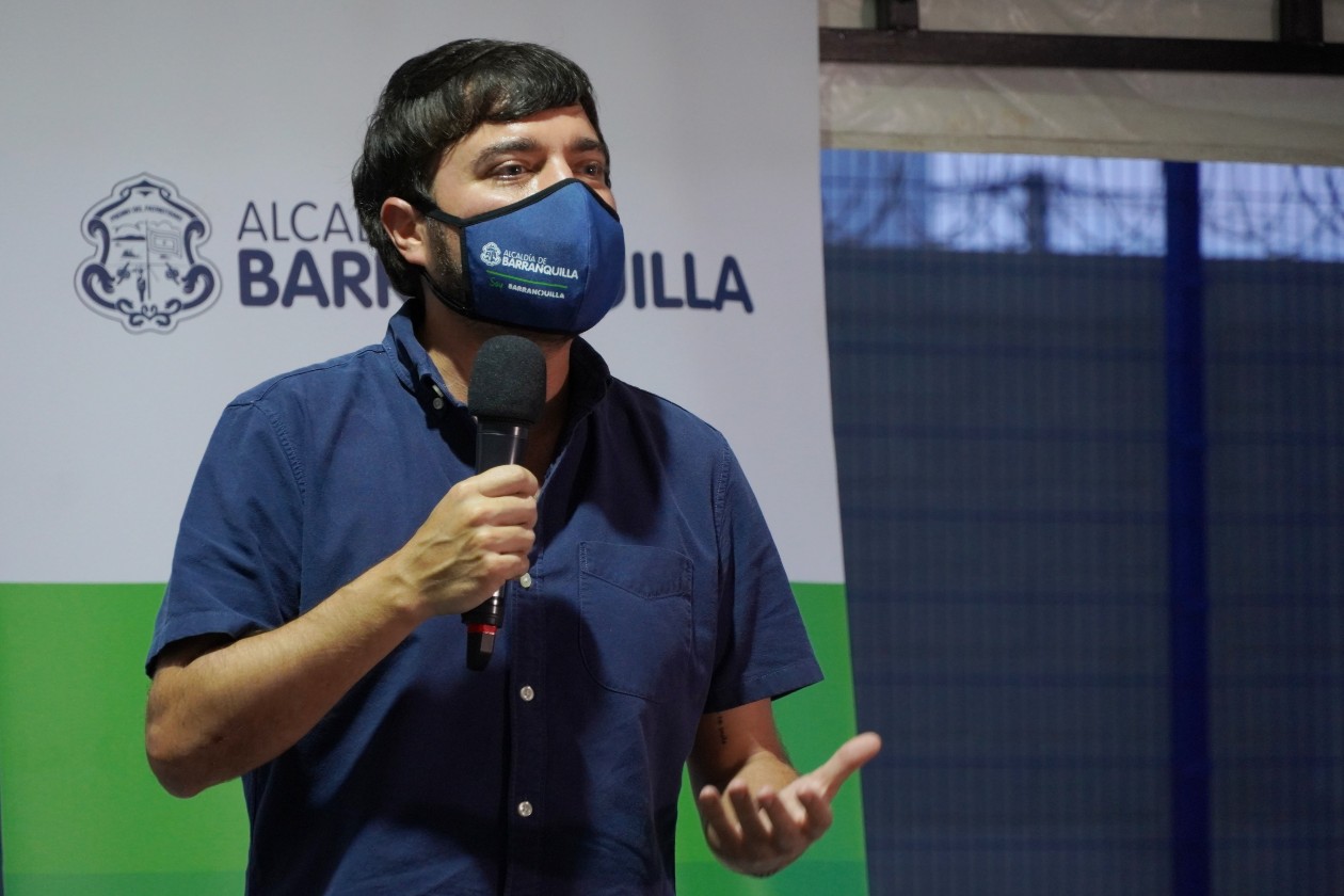 El Alcalde de Barranquilla, Jaime Pumarejo.