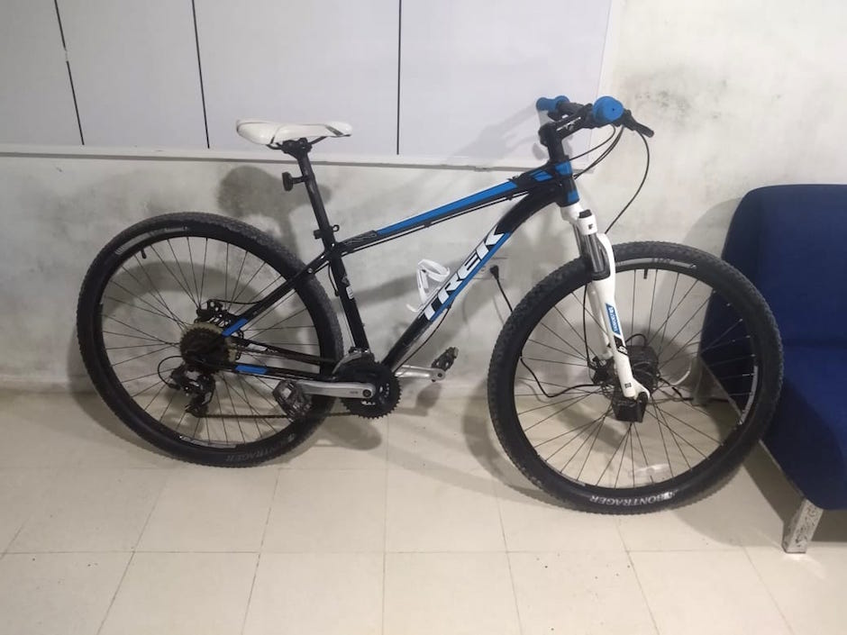 Una de las bicicletas hurtadas.