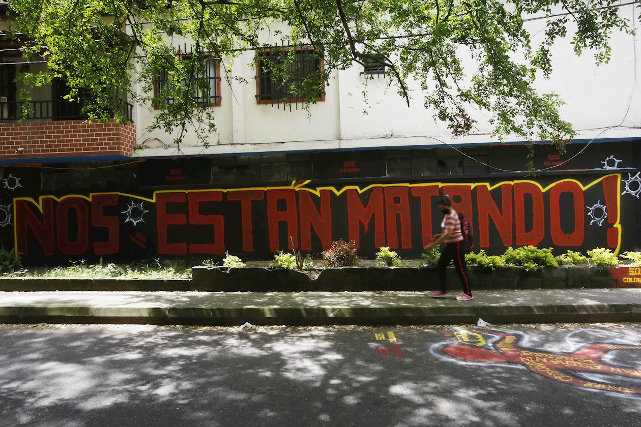 Mural en Medellín.