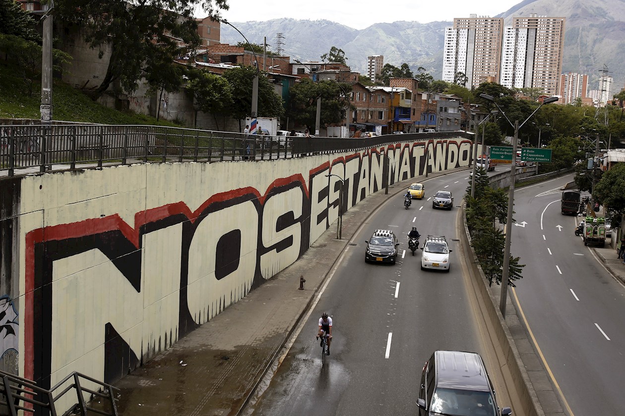 Mural en Medellín.