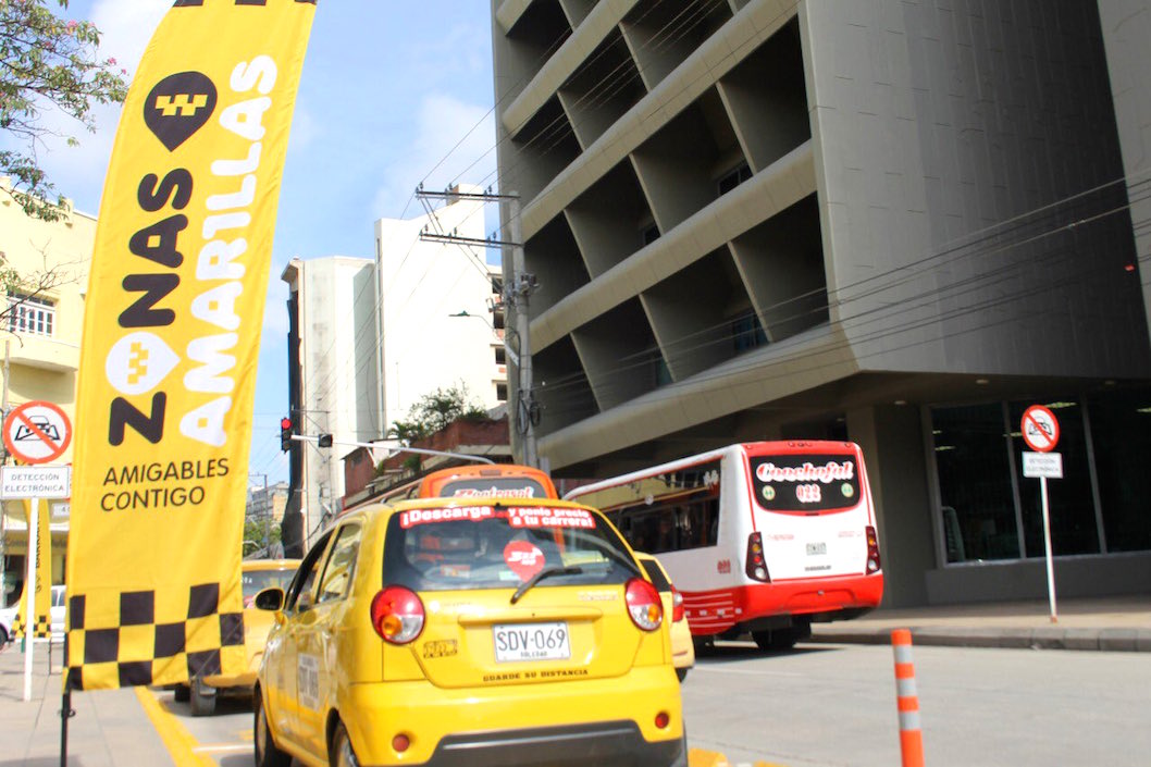 Zona Amarilla sobre la carrera 45.