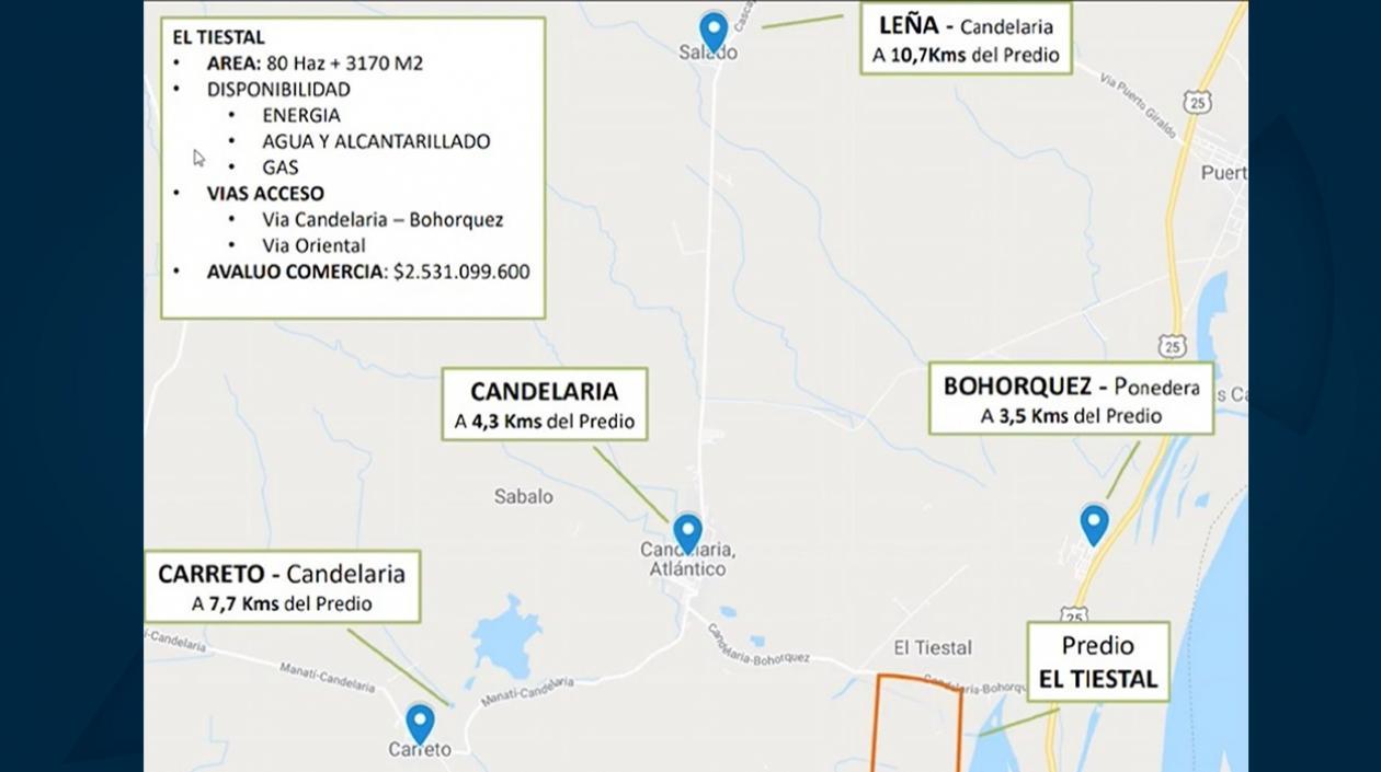  Ubicación geográfica para la megacárcel