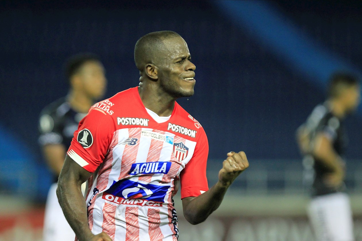 Carmelo Valencia en su gran celebración.