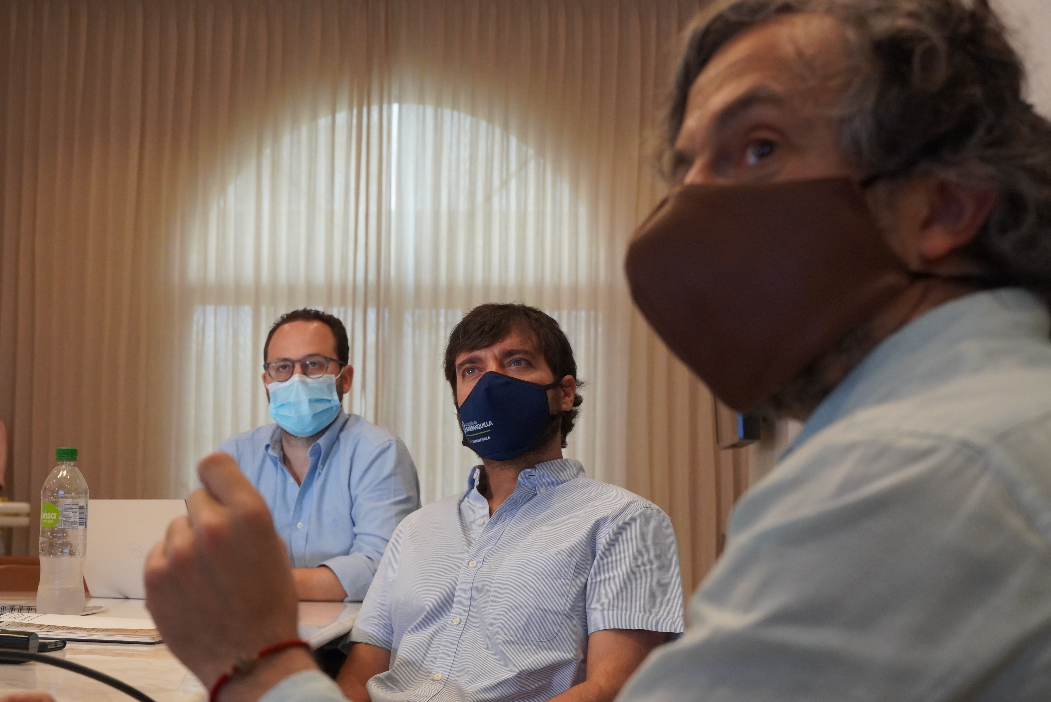 Reunión del Director del Dane con el alcalde Jaime Pumarejo