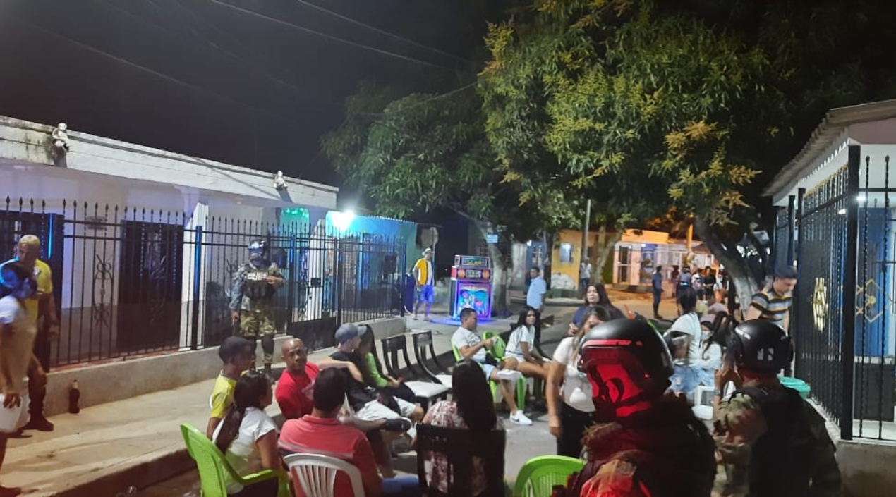 Otra de las 'Covid-fiestas' intervenidas por las autoridades en Galapa. 