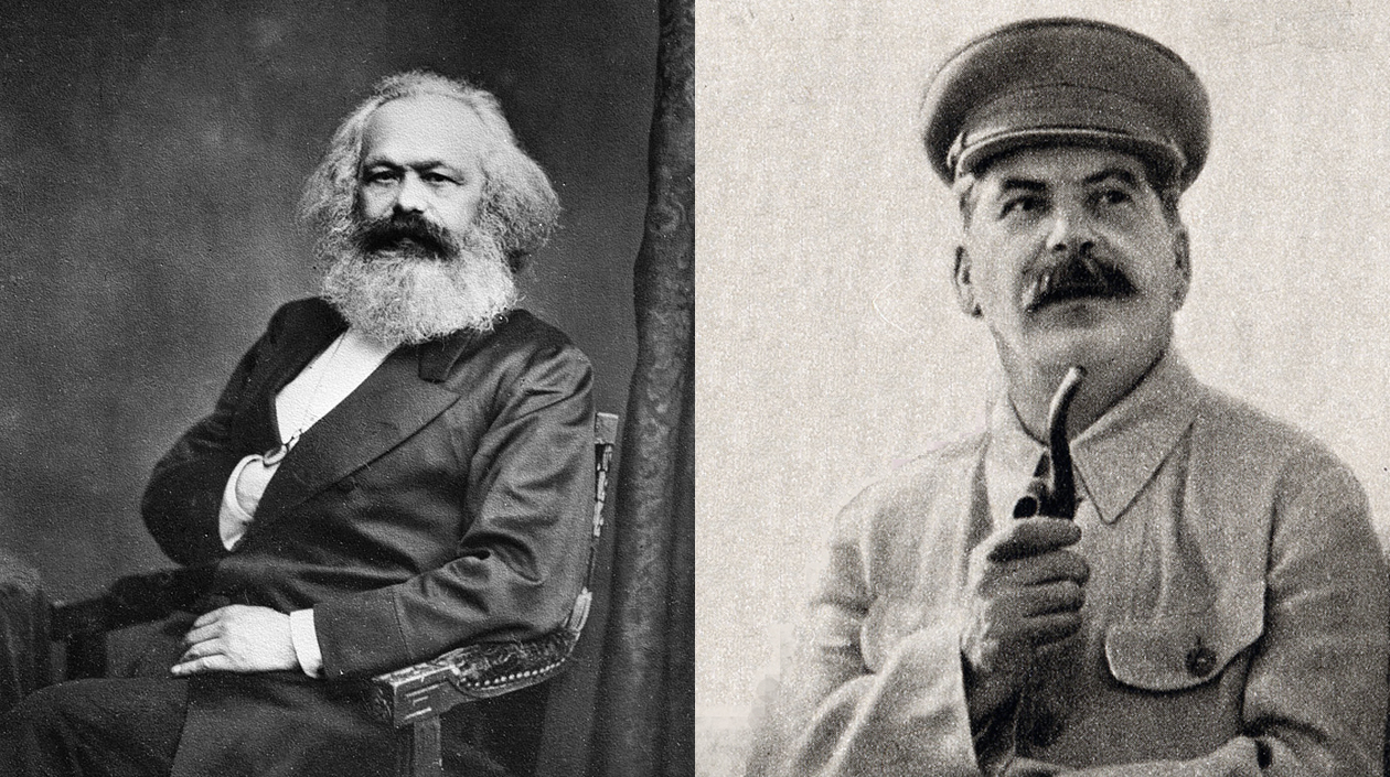 Carlos Marx y Joseph Stalin