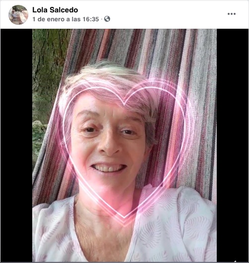 El último mensaje en Facebook.