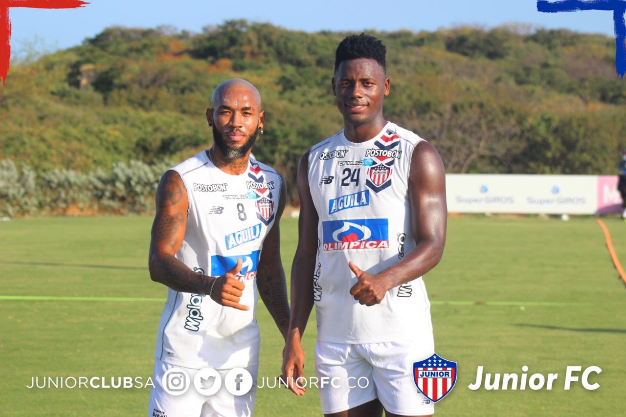 El volante Freddy Hinestroza y el defensa Danny Rosero.