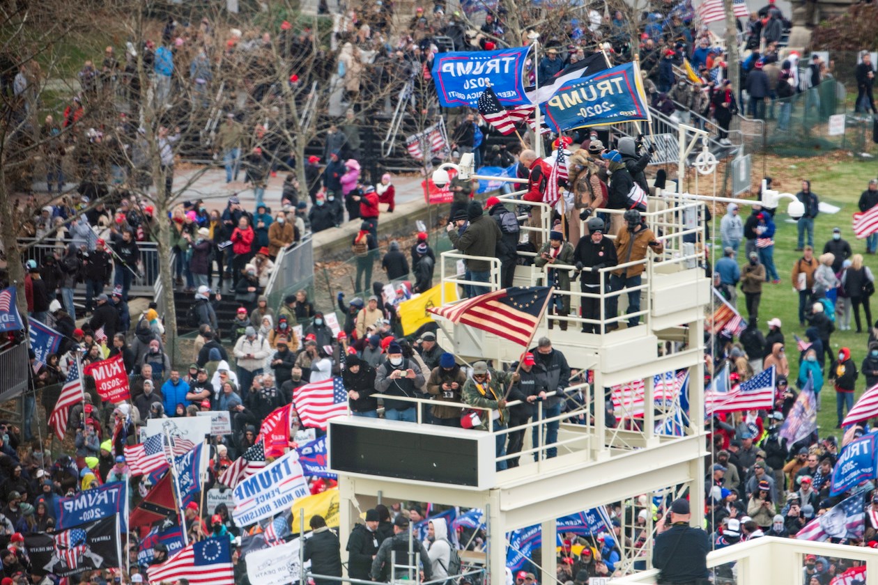 Los seguidores del mandatario Donald Trump.