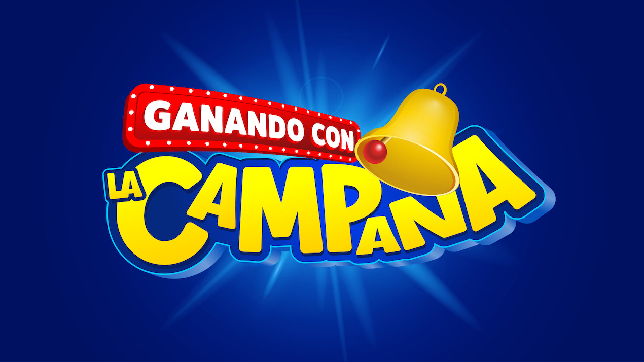 Suministrada Logo de Ganando con la campana.