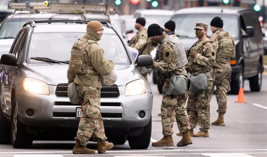 EFE Seguridad en Washington para la posesión de Biden.