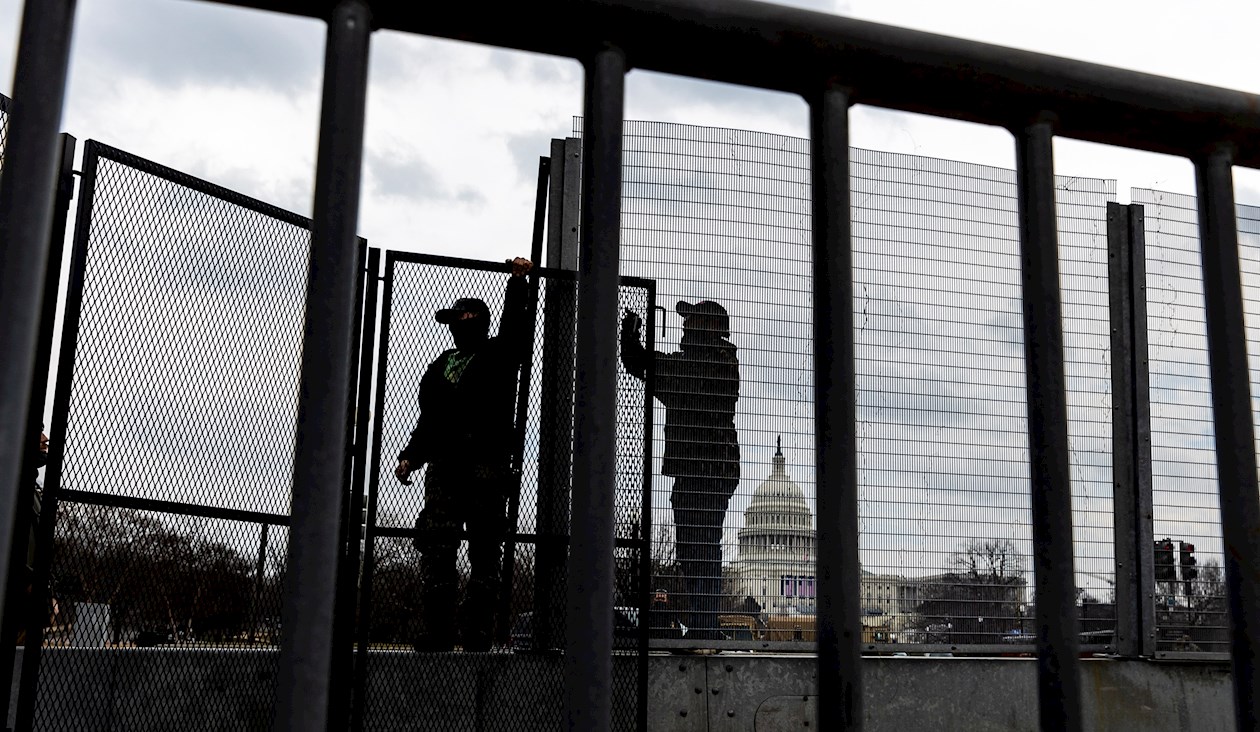 EFE. Seguridad en Washington para la posesión de Biden.