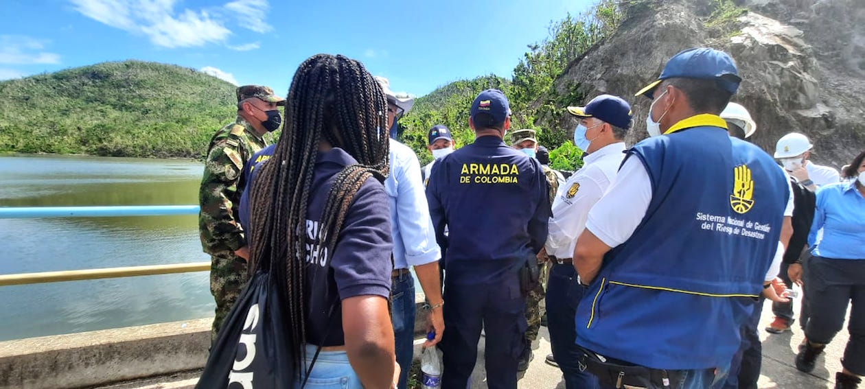 En la planta para el abastecimiento de agua potable.